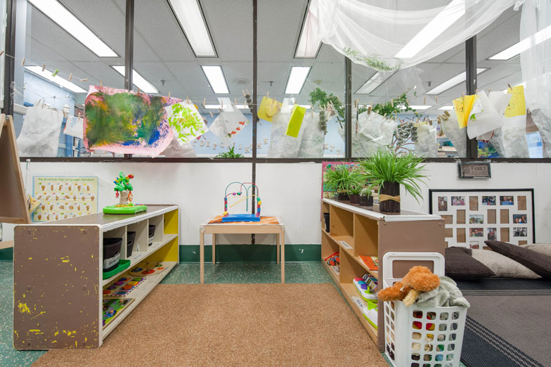 Toddler room art & puzzle area Toddler room art & puzzle area