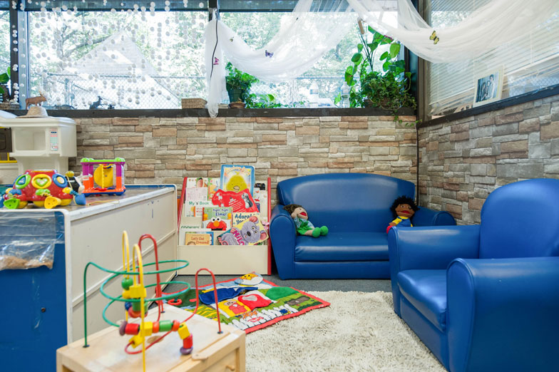 Infant room reading area Infant room reading area