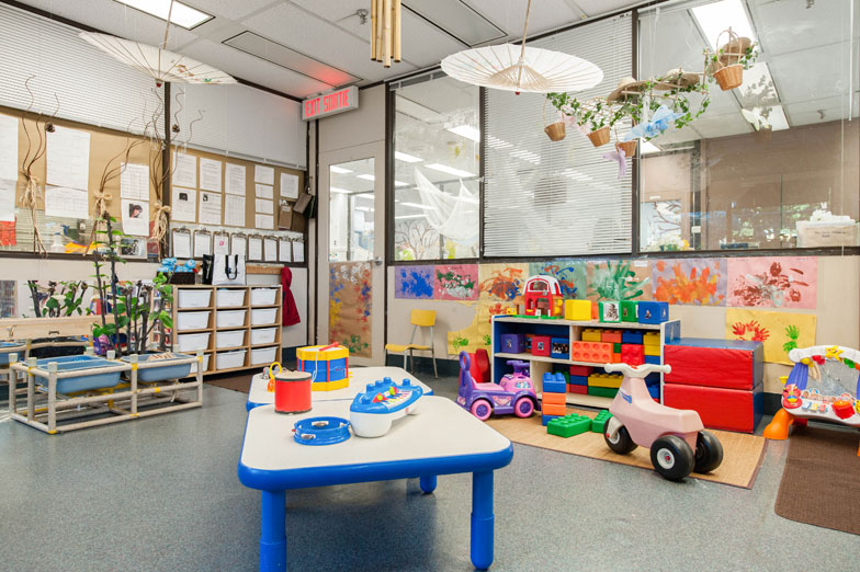 Infant room desks and toys Infant room desks and toys